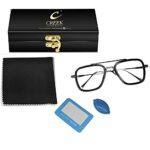 Mediciner.in - CREEK Blue Light Blocking Blue Cut Zero Power anti-glare Retro Square Eyeglasses,Tony Stark Frame (With Torch & Testing Card) | 2025 CREEK Blue Light Blocking Blue Cut Zero Power anti glare Retro Square EyeglassesTony Stark Frame for Eye Protection from UV by ComputerTabletLaptopMobile With Torch and Testing Card SILVER 0 2 2025