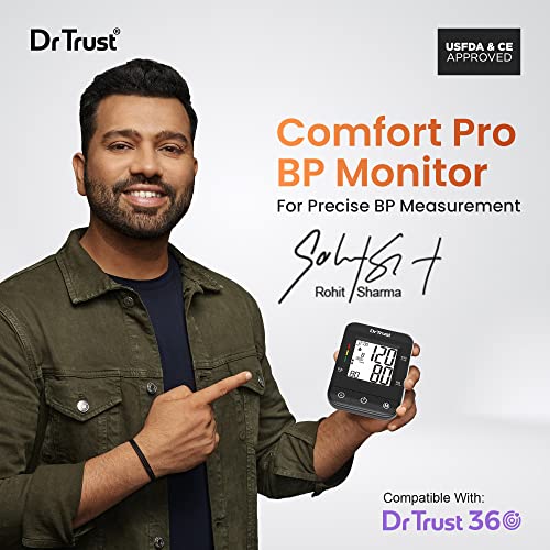 Dr Trust USA Fully Automatic Comfort Digital Blood Pressure BP Monitor Machine with Mdi Technology Black 0 0 2024