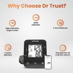 Mediciner.in - Dr Trust (USA) Fully Automatic Comfort Digital Blood Pressure BP Monitor Machine with Mdi Technology (Black) | 2025 Dr Trust USA Fully Automatic Comfort Digital Blood Pressure BP Monitor Machine with Mdi Technology Black 0 4 2025