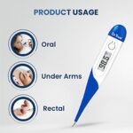 Mediciner.in - Dr Trust (USA) Waterproof Flexible Tip Digital Thermometer (White) 604 | 2025 Dr Trust USA Waterproof Flexible Tip Digital Thermometer White 604 0 1 2025