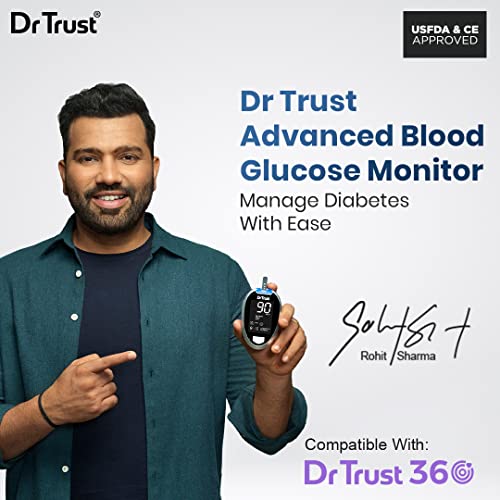 Mediciner.in - Health Devices | 2025 Dr TrustFully Automatic Blood Sugar Testing Glucometer Machine with 10 StripsBlack 0 0 2025
