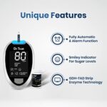 Mediciner.in - Dr Trust Automatic Blood Sugar Testing Glucometer Machine with 10 Strips (Black) | 2025 Dr TrustFully Automatic Blood Sugar Testing Glucometer Machine with 10 StripsBlack 0 1 2025
