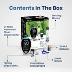 Mediciner.in - Dr Trust Automatic Blood Sugar Testing Glucometer Machine with 10 Strips (Black) | 2025 Dr TrustFully Automatic Blood Sugar Testing Glucometer Machine with 10 StripsBlack 0 4 2025