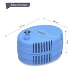 ELKO EL 730 ELKOneb Magna Piston Compressor Nebulizer Machine for Child Adult with Complete Mask Kit Flow Adjuster Included Blue 0 3 2025