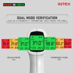 Mediciner.in - Intex Non-contact FDA Approved Digital Infrared Thermometer Temperature Gun with LCD Display ~ 32°C to 42°C (89.6-109.4°F) | 2025 Intex Non contact FDA Approved Digital Infrared Thermometer Temperature Gun 32C to 42C896 1094 with LCD Display white grey 0 3 2025