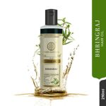Mediciner.in - Khadi Natural Bhringraj Hair Oil for Controlling Hair Fall, Nourishing Oil for Healthy Hair Growth, Paraben & Silicone-Free - 210 ml | 2025 Khadi Natural Bhringraj Hair Oil For Controlling Hair Fall Nourishing Oil For Healthy Hair Growth Paraben Silicone Free Suitable For All Hair Types 210ml 0 4 2025