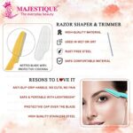 Mediciner.in - Majestique 3pcs Eyebrow Razor Shaper & Trimmer Face Shave Touch-Up Eyebrow Facial Shaver for Women | 2025 Majestique 3pcs Eyebrow Razor Shaper Trimmer Face Shave Touch Up Eyebrow Razor facial shaver for women Tool and Facial Razor Facial Shaver for Women and Men 0 2 2025
