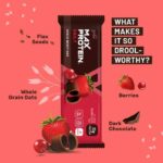 RiteBite Max Protein Daily Choco Berry 10g Protein Bars Pack of 6 Protein Blend Fiber Vitamins Minerals No Preservatives 100 Veg No Added Sugar for Energy Fitness Immunity 300g 0 2 2025