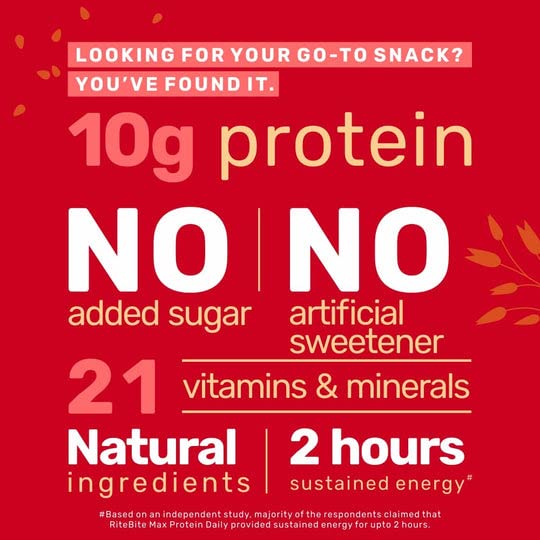 RiteBite-Max-Protein-Daily-Choco-Berry-10g-Protein-Bars-Pack-of-6-Protein-Blend-Fiber-Vitamins-Minerals-No-Preservatives-100-Veg-No-Added-Sugar-for-Energy-Fitness-Immunity-300g-0-3 RiteBite Max Protein Daily Choco Berry 10g Protein Bars Pack of 6 Protein Blend Fiber Vitamins Minerals No Preservatives 100 Veg No Added Sugar for Energy Fitness Immunity 300g 0 3 2025