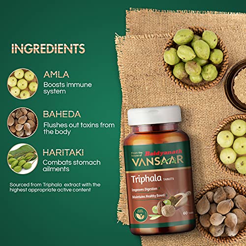 Vansaar-Triphala-Tablets-60-Tablets-Supports-Bowel-Wellness-Relieves-Constipation-Indigestion-0-2 Vansaar Triphala Tablets 60 Tablets Supports Bowel Wellness Relieves Constipation Indigestion 0 2 2025