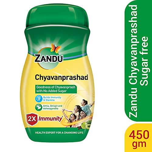 Zandu Chyavanprashad 900g Sugarfree Chyawanprash with Amla Ashwagandha Shilajit 2X Immunity Builds Energy and Stamina 0 0 2024